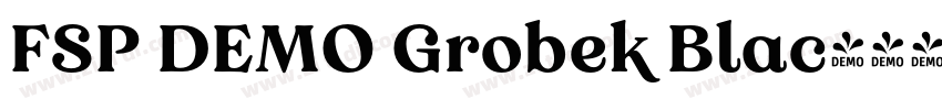 FSP DEMO Grobek Blac字体转换